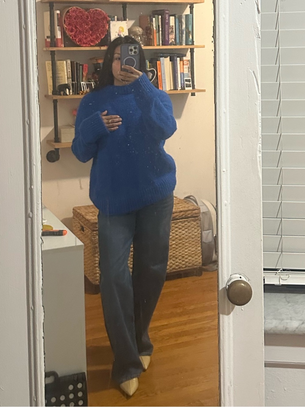 OAK+FORT oversized blue Crewneck sweater XXS-XS